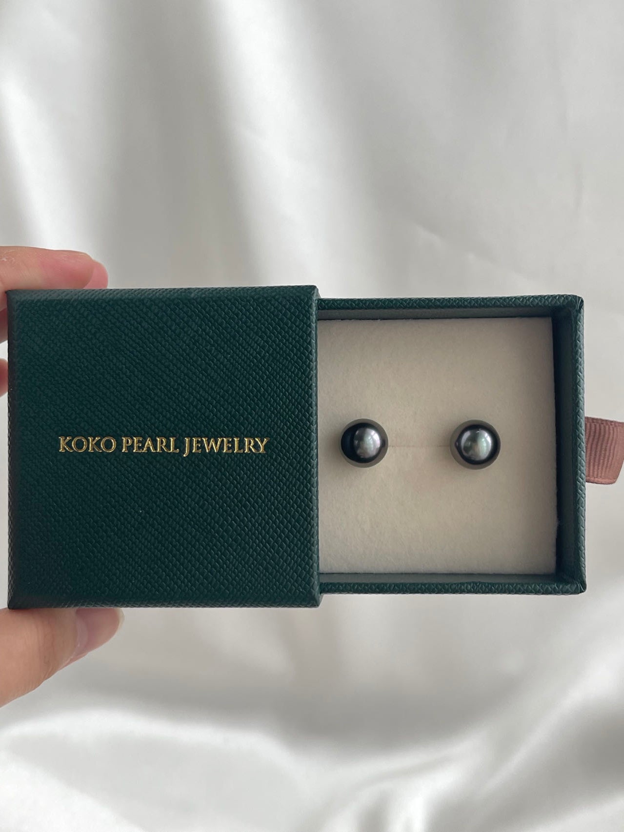 Clip Earrings Available丨10mm Tahitian Pearl Earrings 18K Yellow Gold/ 925 Silver - KOKOPEARLJEWELRY - 8