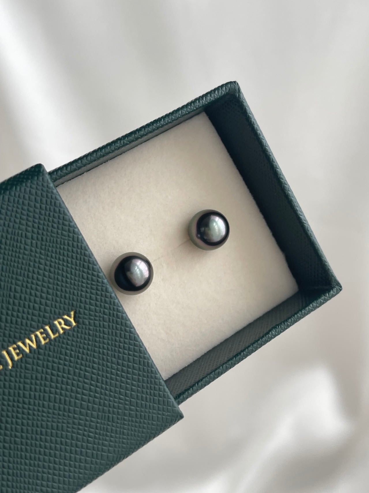 Clip Earrings Available丨10mm Tahitian Pearl Earrings 18K Yellow Gold/ 925 Silver - KOKOPEARLJEWELRY - 7