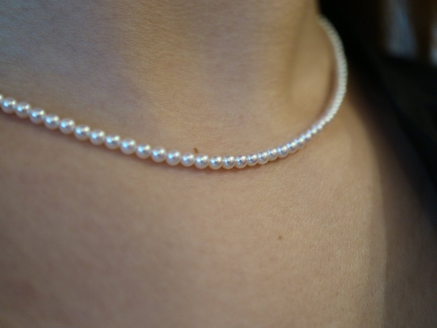 Rare 2.5–3mm Akoya Pearl Strand Necklace with Detachable 8mm Pendant - KOKOPEARLJEWELRY - 6