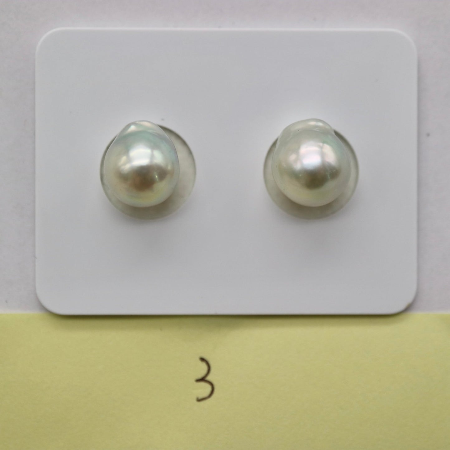 One of a Kind 7.5-8mm Natural Color Baroque Akoya Pearl Earring
