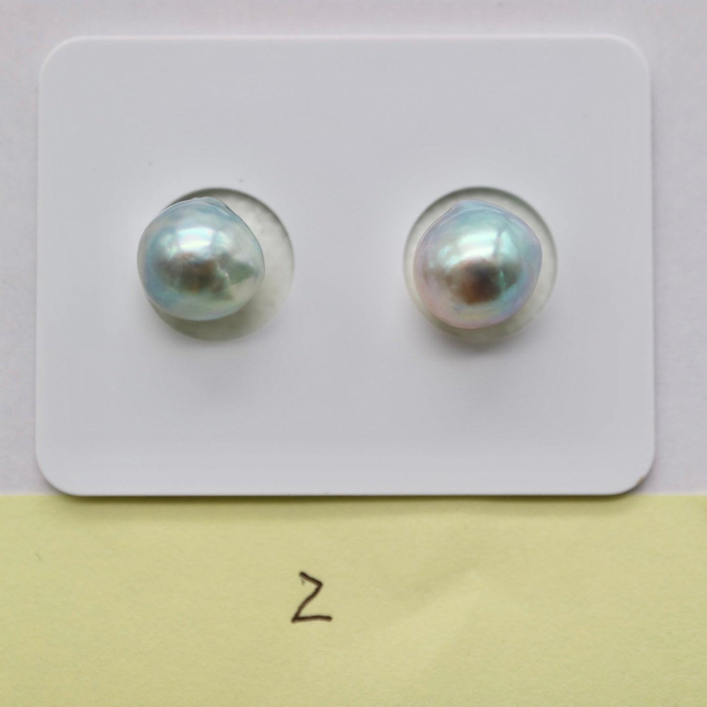 One of a Kind 7.5-8mm Natural Color Baroque Akoya Pearl Earring