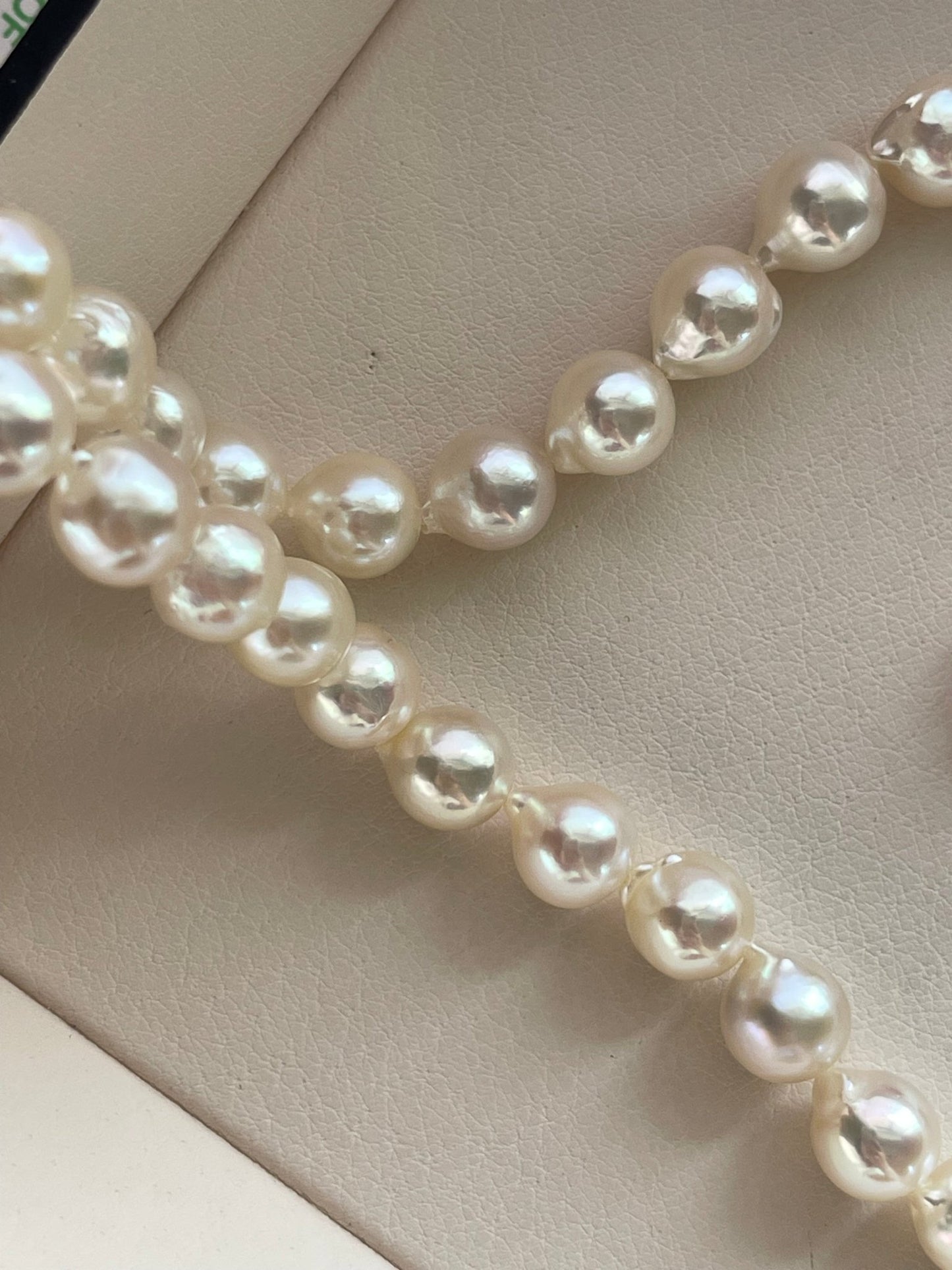 Custom Item | 8mm Natural Baroque Shaped Akoya Pearl Strand Necklace - KOKOPEARLJEWELRY - 4