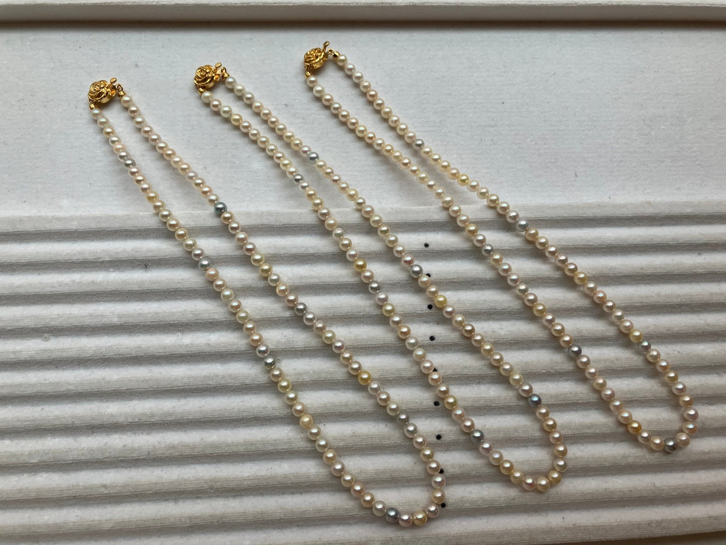 Rainbow Color 4.5mm Akoya Pearl Strand Necklace - KOKOPEARLJEWELRY - 8