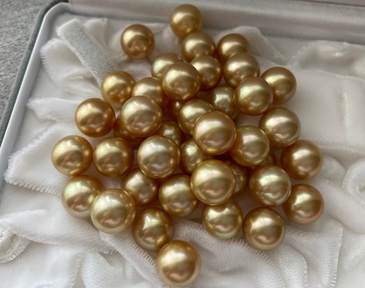 Clip Earrings Available | 10mm Golden South Sea Pearl Stud Earrings - KOKOPEARLJEWELRY - 4