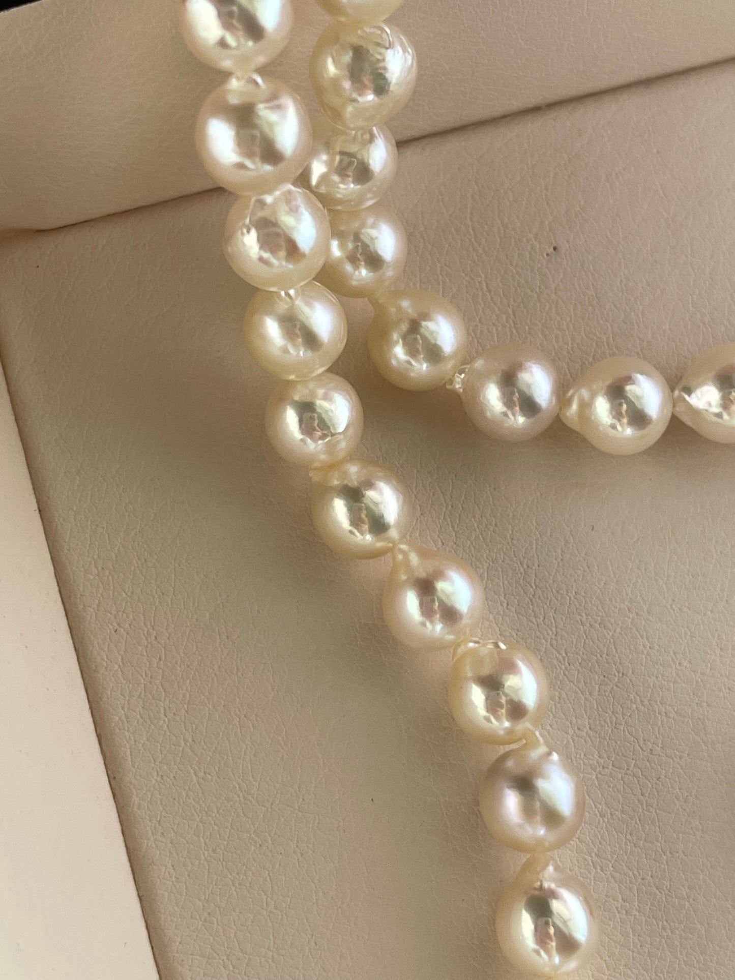 Custom Item | 8mm Natural Baroque Shaped Akoya Pearl Strand Necklace - KOKOPEARLJEWELRY - 3