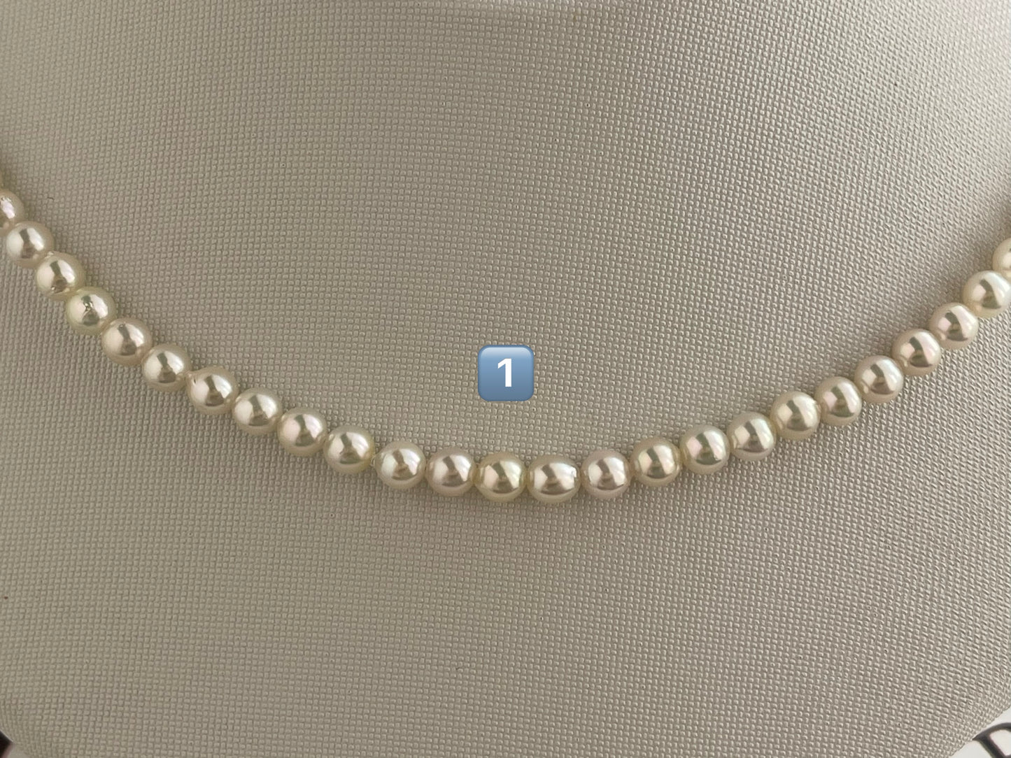 Limited Stock | Mirror Like Luster 4.5mm Semi Round Akoya Pearl Strand Necklace