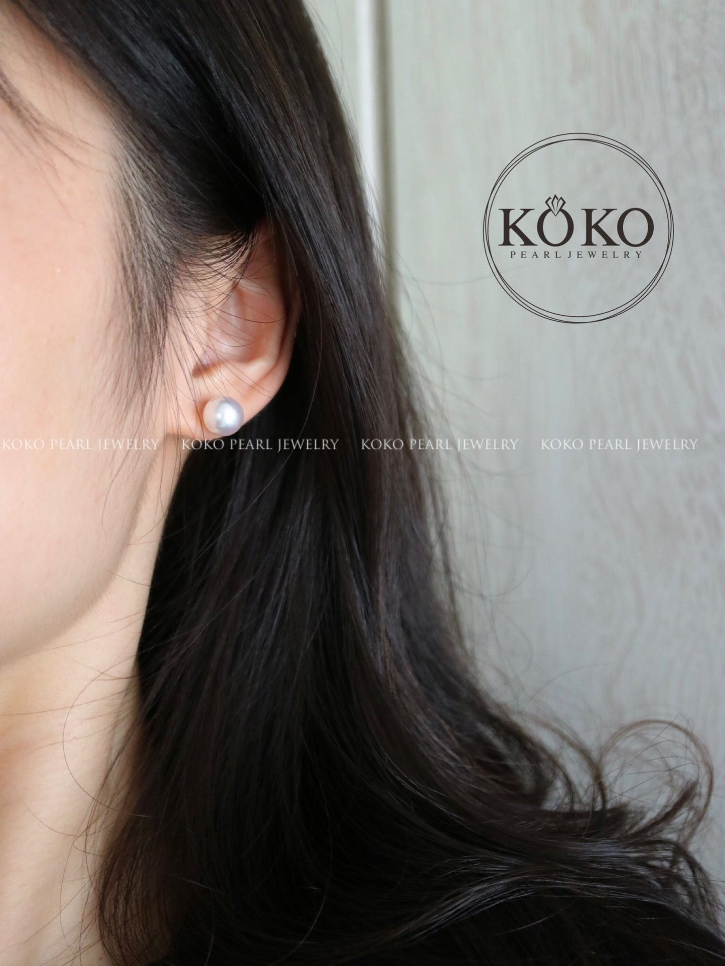 Clip Earrings Available | Rare Large 9mm Akoya Pearl Stud Earrings - KOKOPEARLJEWELRY - 2