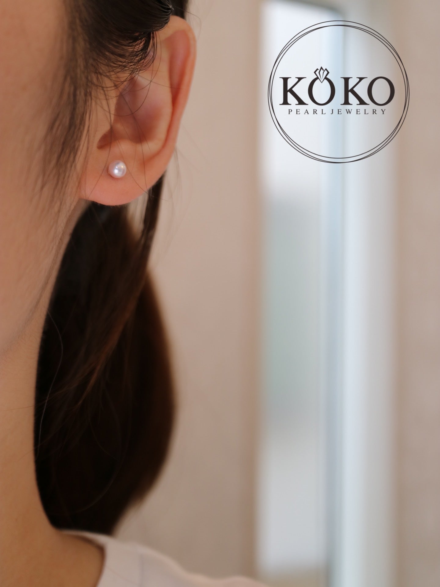 Clip Earrings Available丨2Ways Wearing 4.5+6mm Akoya Pearl Drop Earrings 18K Yellow Gold - KOKOPEARLJEWELRY - 3