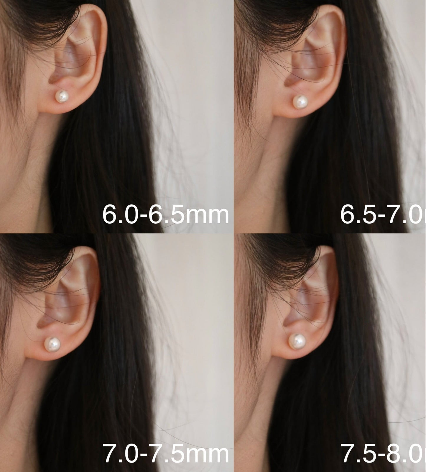 Multiple Sized Akoya Pearl Non - Pierced Clip On Earrings - KOKOPEARLJEWELRY - 3