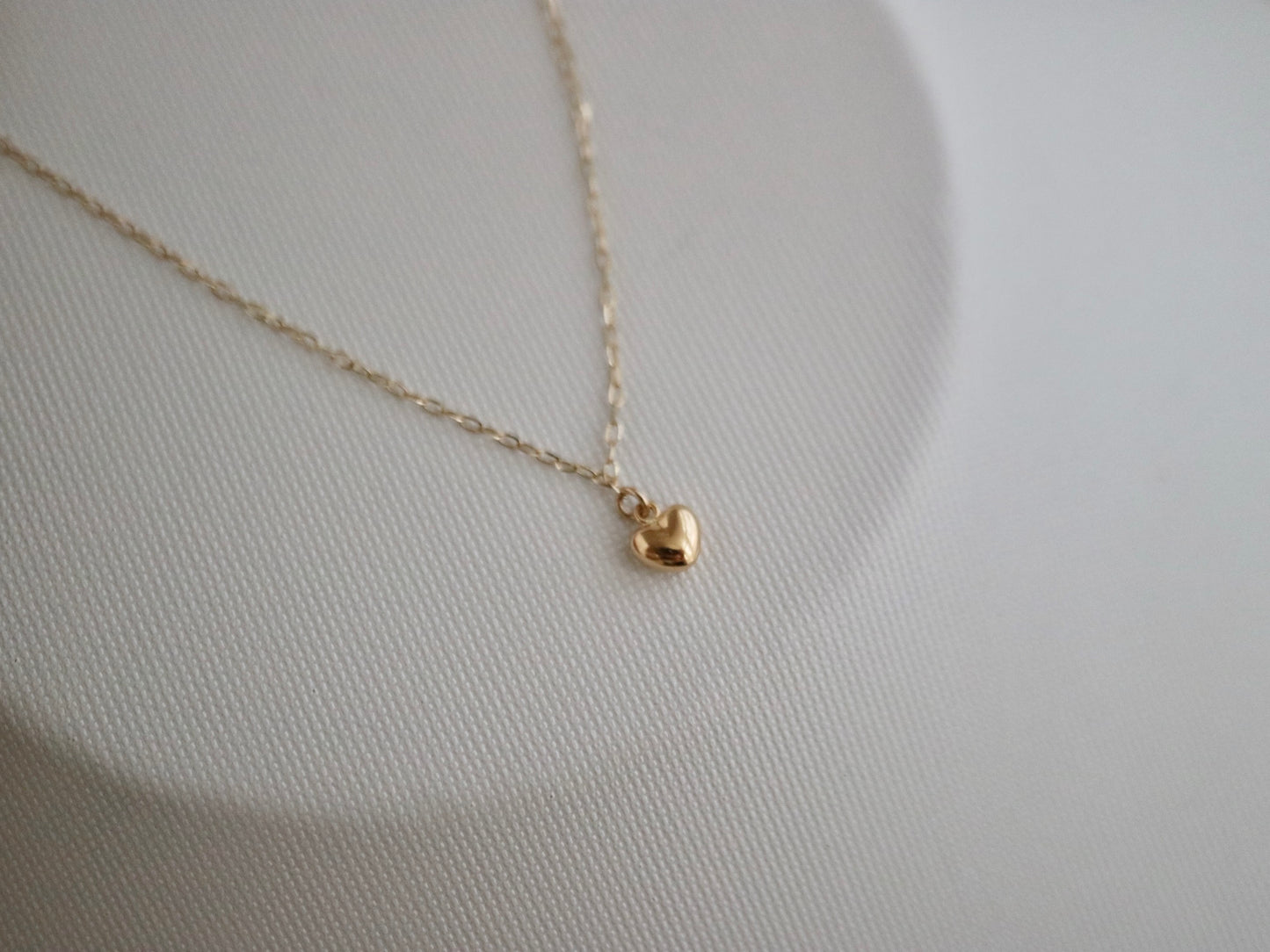 Little Heart Pendant & Akoya Pearl Chain Bracelet K10YG