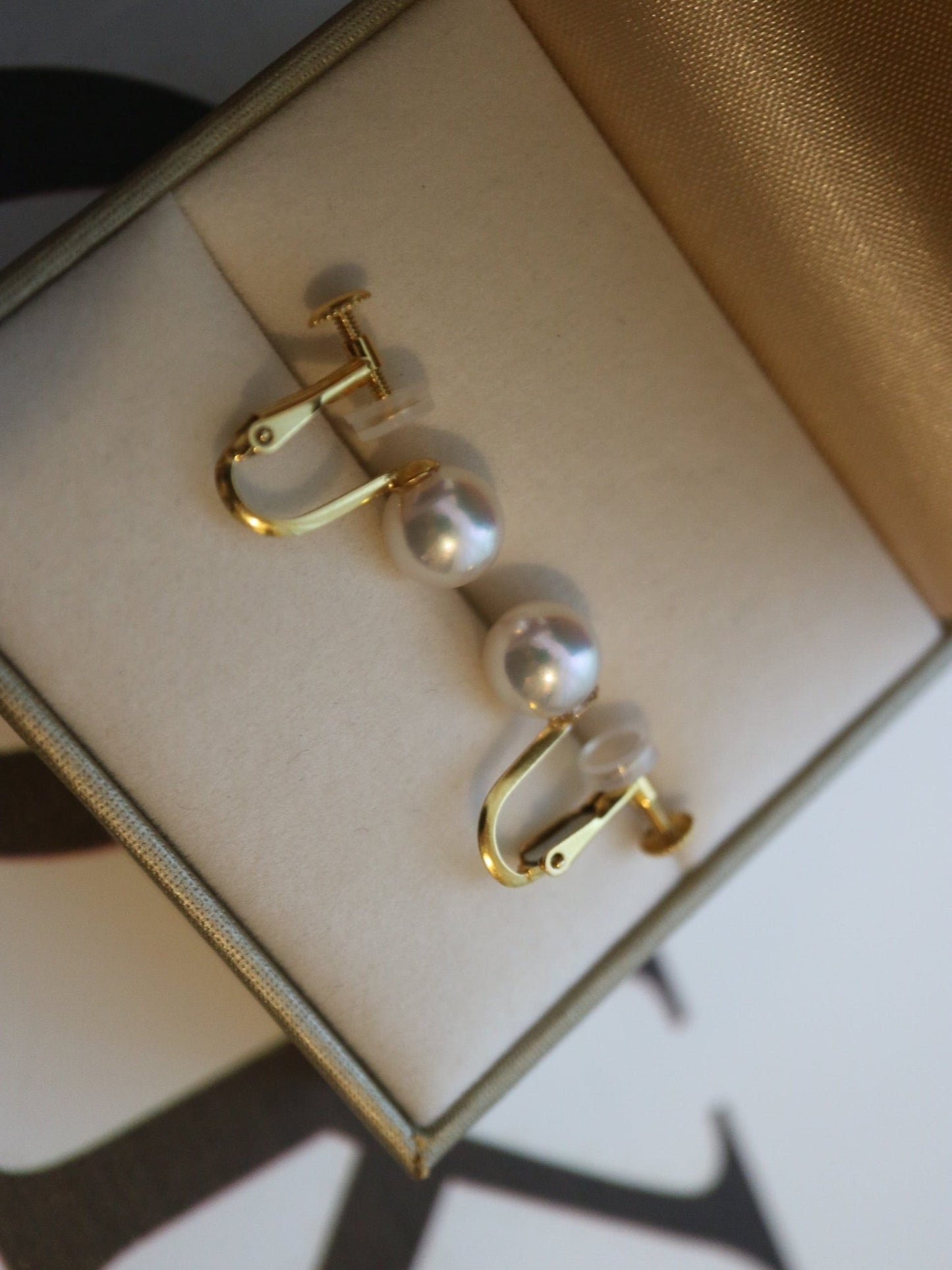 Multiple Sized Akoya Pearl Non - Pierced Clip On Earrings - KOKOPEARLJEWELRY - 6