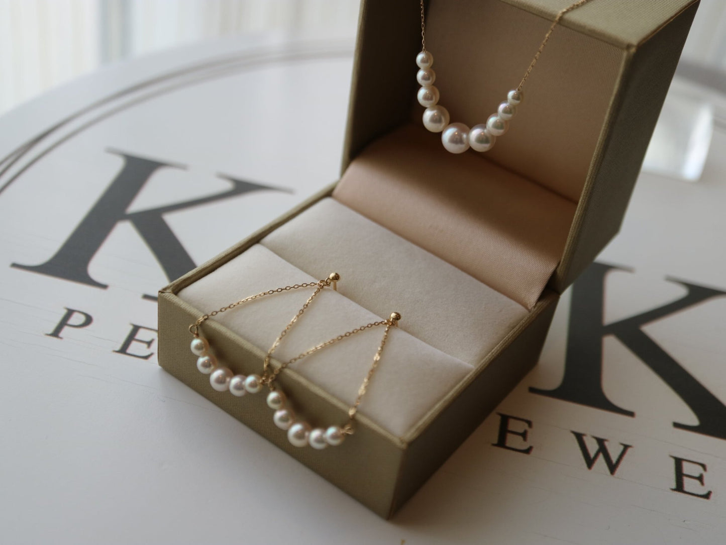 Clip Earrings Available丨2.5 - 4.5mm Akoya Pearl Smile Dangle Earrings 18K Yellow Gold - KOKOPEARLJEWELRY - 7