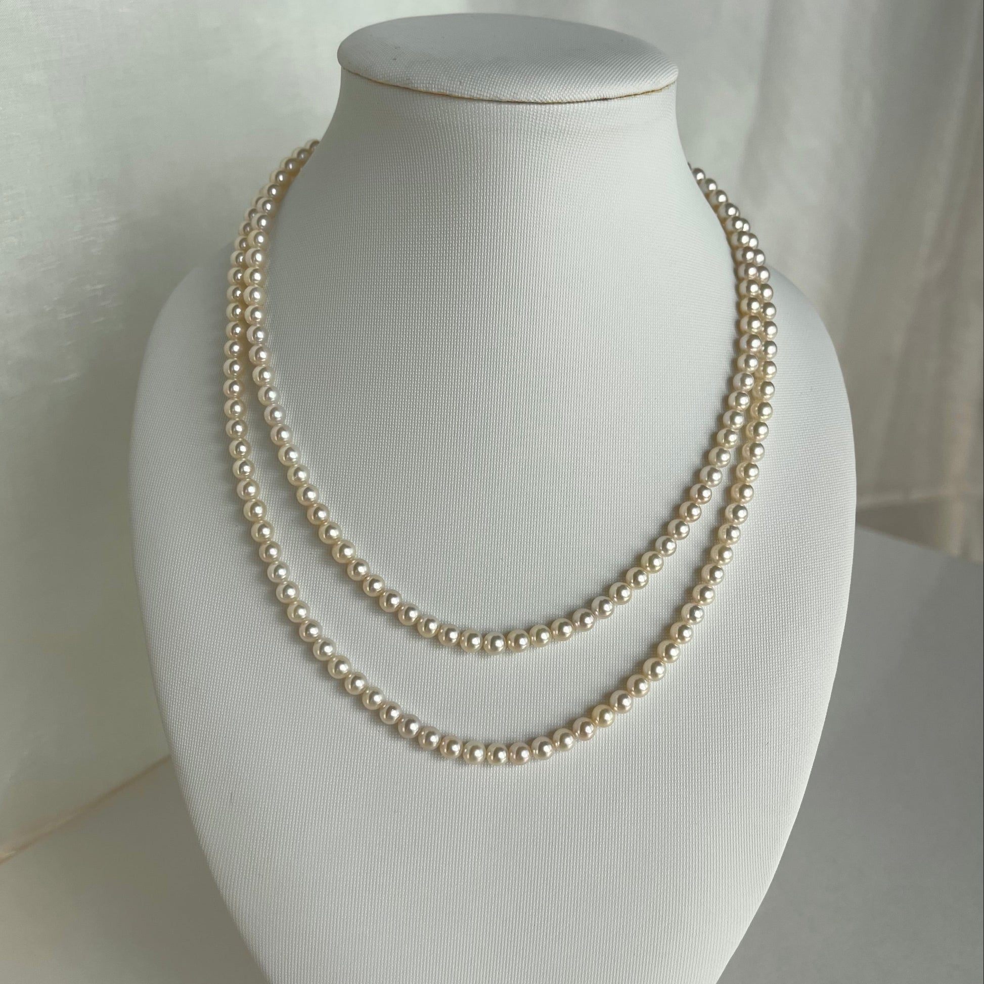 80cm 4.5mm Akoya Pearl Strand Necklace - KOKOPEARLJEWELRY - 10