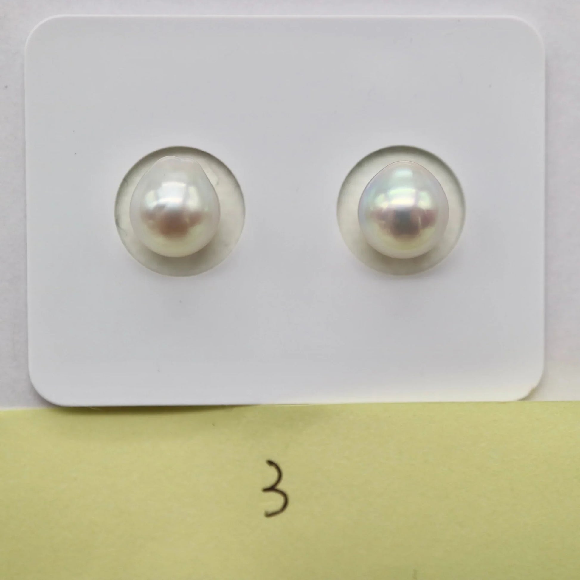 One of a Kind 6.5mm Natural Color Baroque Akoya Pearl Earring - KOKO PEARL JEWELRY - 5