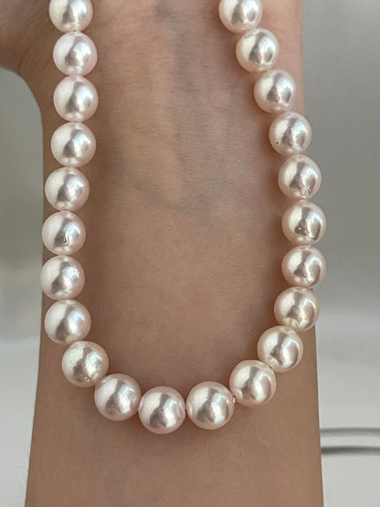 Pinkish White 7.5mm Akoya Pearl Strand Necklace - KOKOPEARLJEWELRY - 8