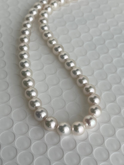 Only One in Stock | High Luster 7.5 - 8.5mm Akoya Pearl Strand Necklace - KOKOPEARLJEWELRY - 12