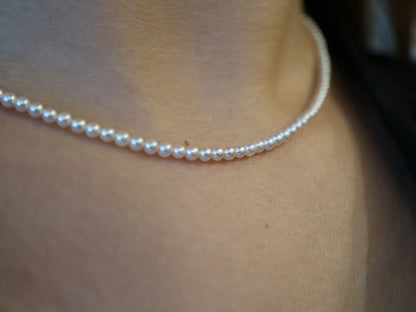 Rare 2.5–3mm Akoya Pearl Strand Necklace with Detachable 8mm Pendant