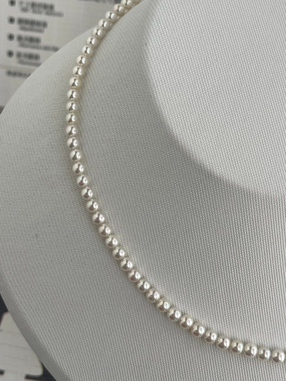 Top Class 3.5mm Akoya Pearl Strand Necklace with Aurora Sairin Certificate by PSL - KOKOPEARLJEWELRY - 3