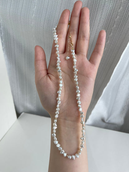 4mm Akoya Keshi Pearl Strand Necklace K18YG - KOKO PEARL JEWELRY - 6