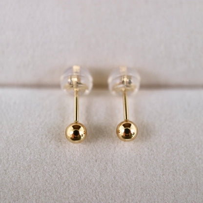K18YG 3.0mm スモールボール スタッドピアス