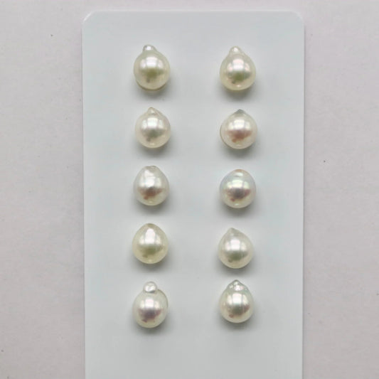 One of a Kind 6.5mm Natural Color Baroque Akoya Pearl Earring - KOKO PEARL JEWELRY - 1