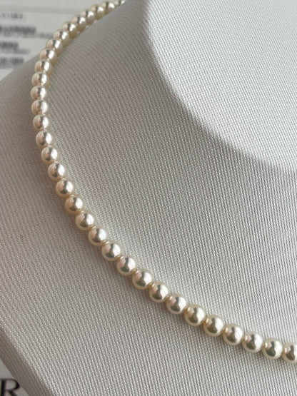 Top Class 4.5mm Akoya Pearl Strand Necklace with Aurora Akoya Queen Certificate by PSL