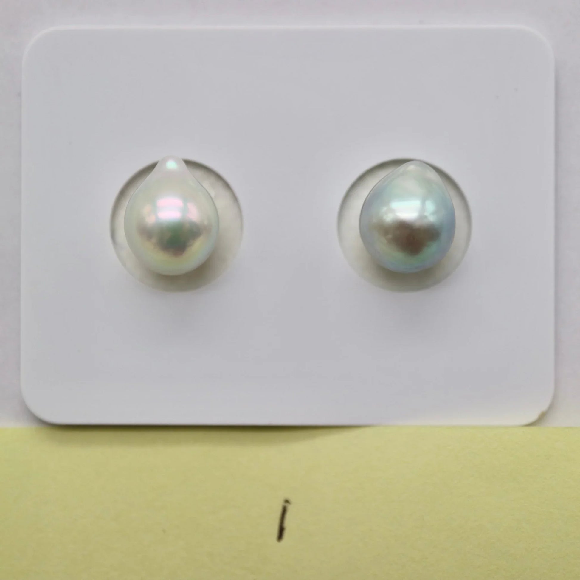 One of a Kind 7.5 - 8mm Mismatched Natural Color Baroque Akoya Pearl Earring - KOKO PEARL JEWELRY - 3