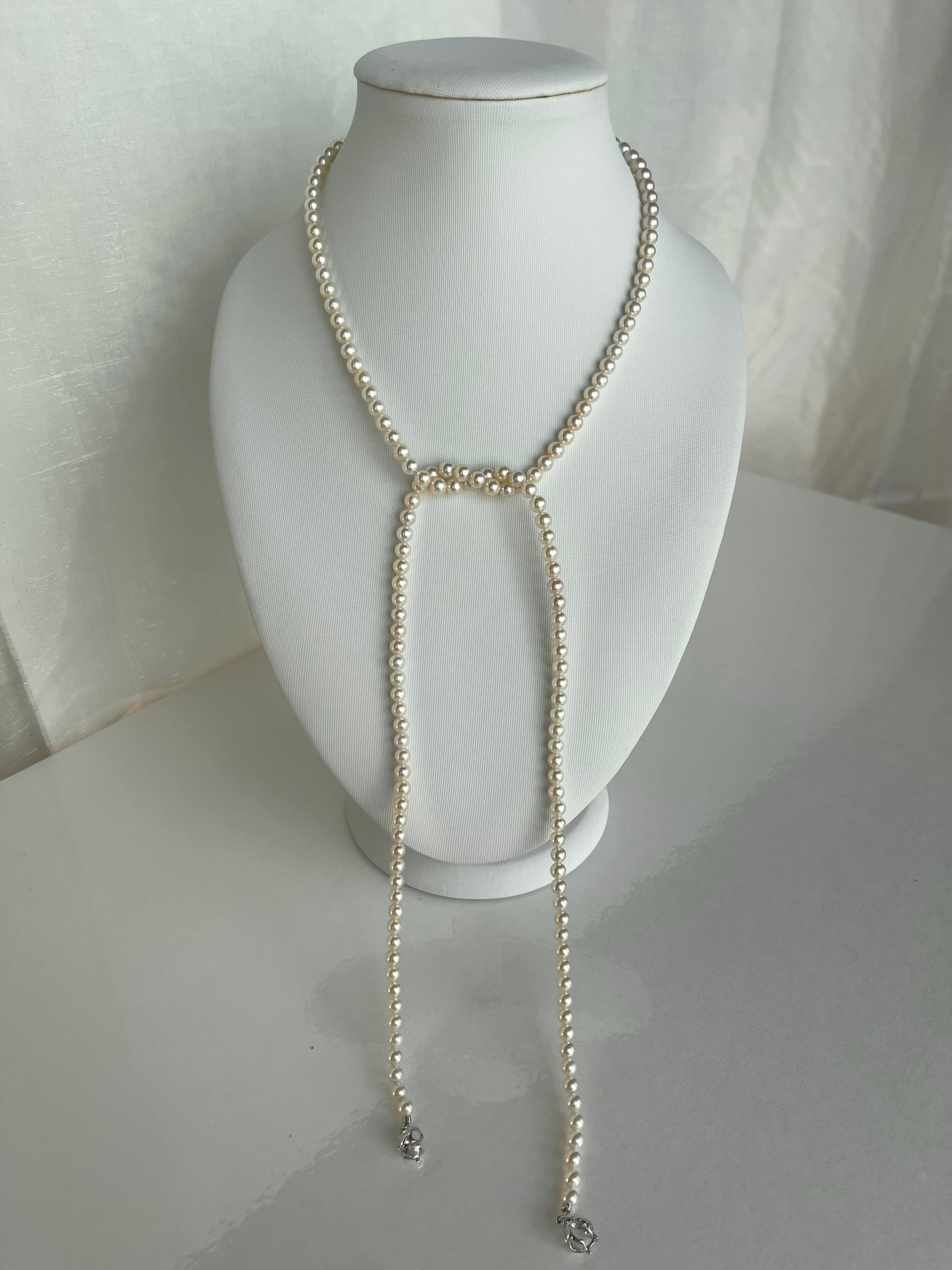 80cm 4.5mm Akoya Pearl Strand Necklace - KOKOPEARLJEWELRY - 7