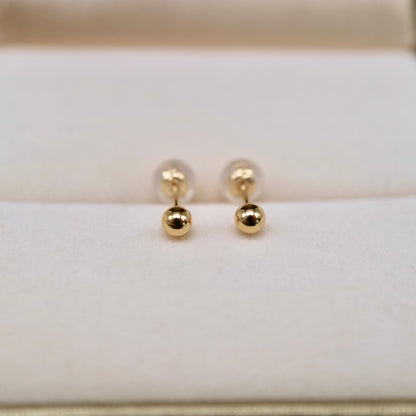 K18YG 3.0mm スモールボール スタッドピアス
