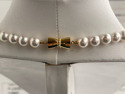 Top Class 7.5mm Akoya Pearl Strand Necklace with Aurora Rose Certificate by PSL - KOKOPEARLJEWELRY - 5