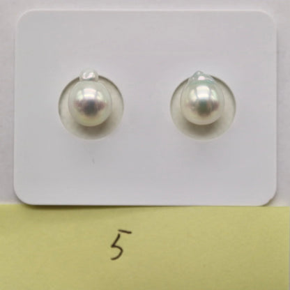 One of a Kind 6.5mm Natural Color Baroque Akoya Pearl Earring - KOKO PEARL JEWELRY - 7