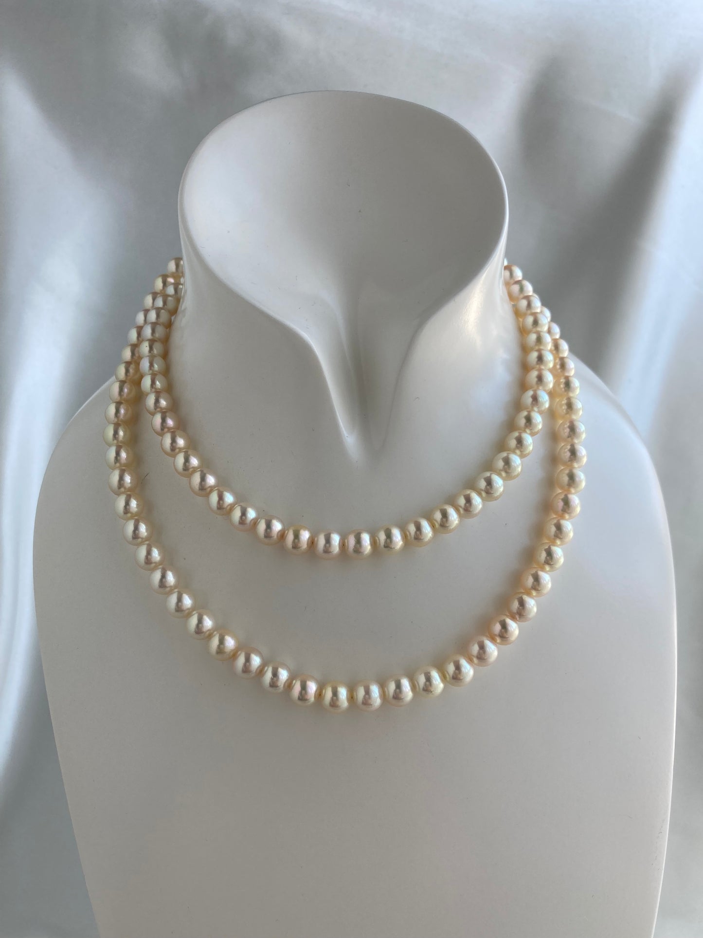 alt
特別ロング80cm クリームゴールドのアコヤパール連ネックレス - KOKOPEARLJEWELRY - 7