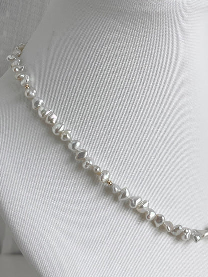4mm Akoya Keshi Pearl Strand Necklace K18YG - KOKO PEARL JEWELRY - 2