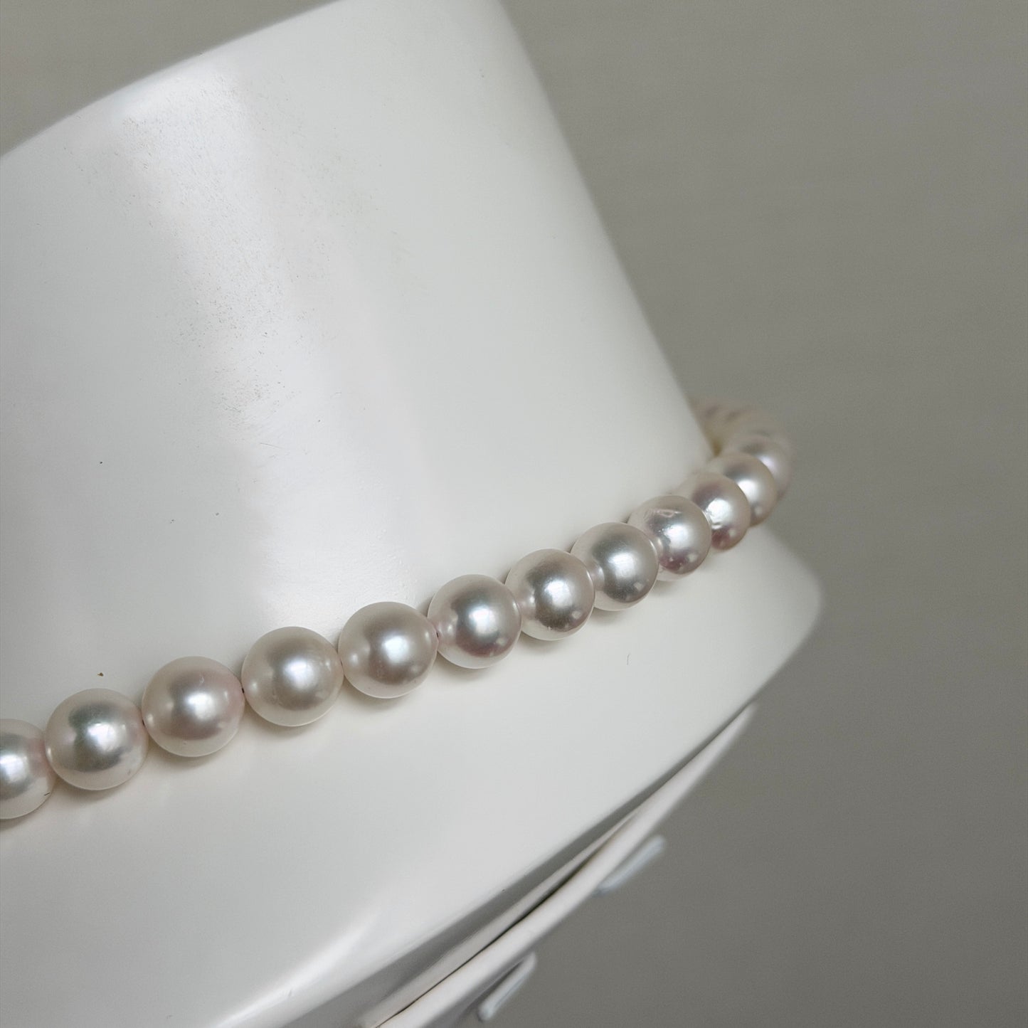 White Tone 7.5-8.0mm アコヤ真珠ネックレス