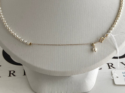 Top Class Rare Size 3mm Akoya Pearl Strand Necklace with Aurora Rose Certificate by PSL - KOKOPEARLJEWELRY - 7