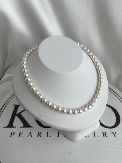 Only One in Stock | High Luster 7.5 - 8.5mm Akoya Pearl Strand Necklace - KOKOPEARLJEWELRY - 6
