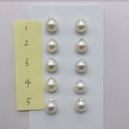 One of a Kind 6.5mm Natural Color Baroque Akoya Pearl Earring - KOKO PEARL JEWELRY - 2