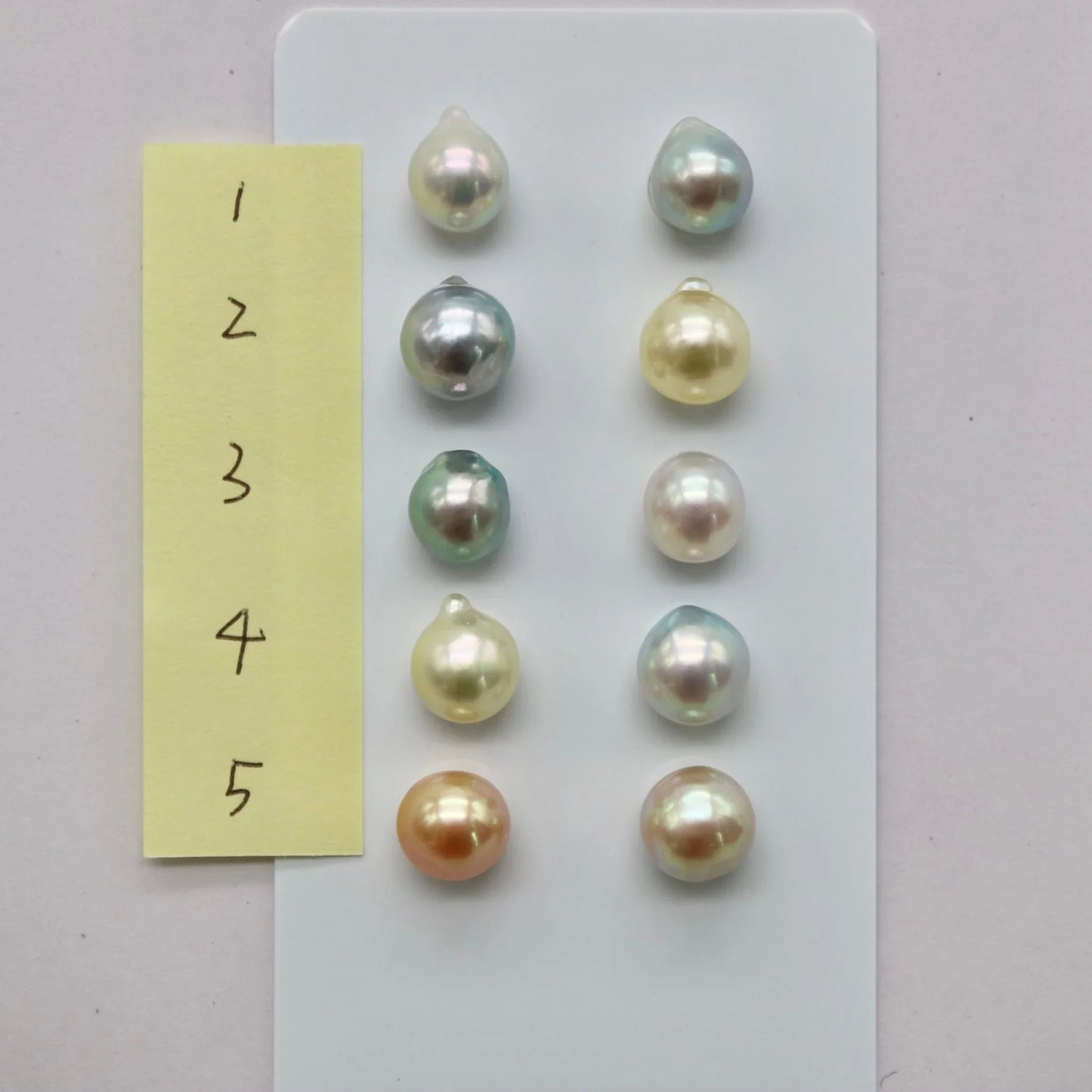 One of a Kind 7.5 - 8mm Mismatched Natural Color Baroque Akoya Pearl Earring - KOKO PEARL JEWELRY - 2