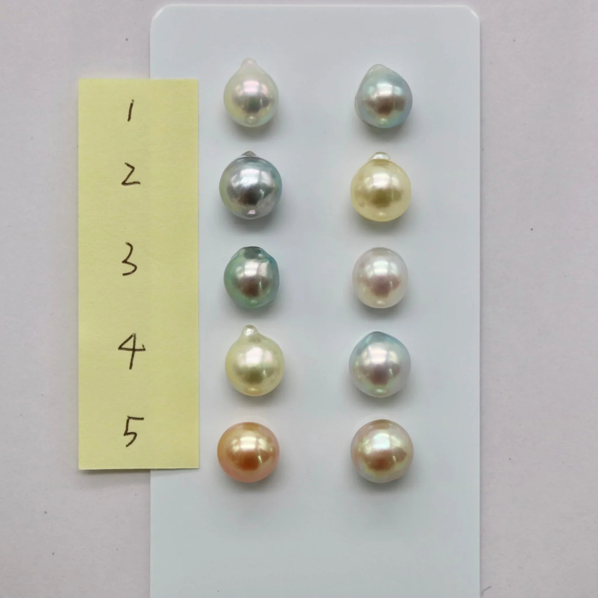 One of a Kind 7.5 - 8mm Mismatched Natural Color Baroque Akoya Pearl Earring - KOKO PEARL JEWELRY - 2