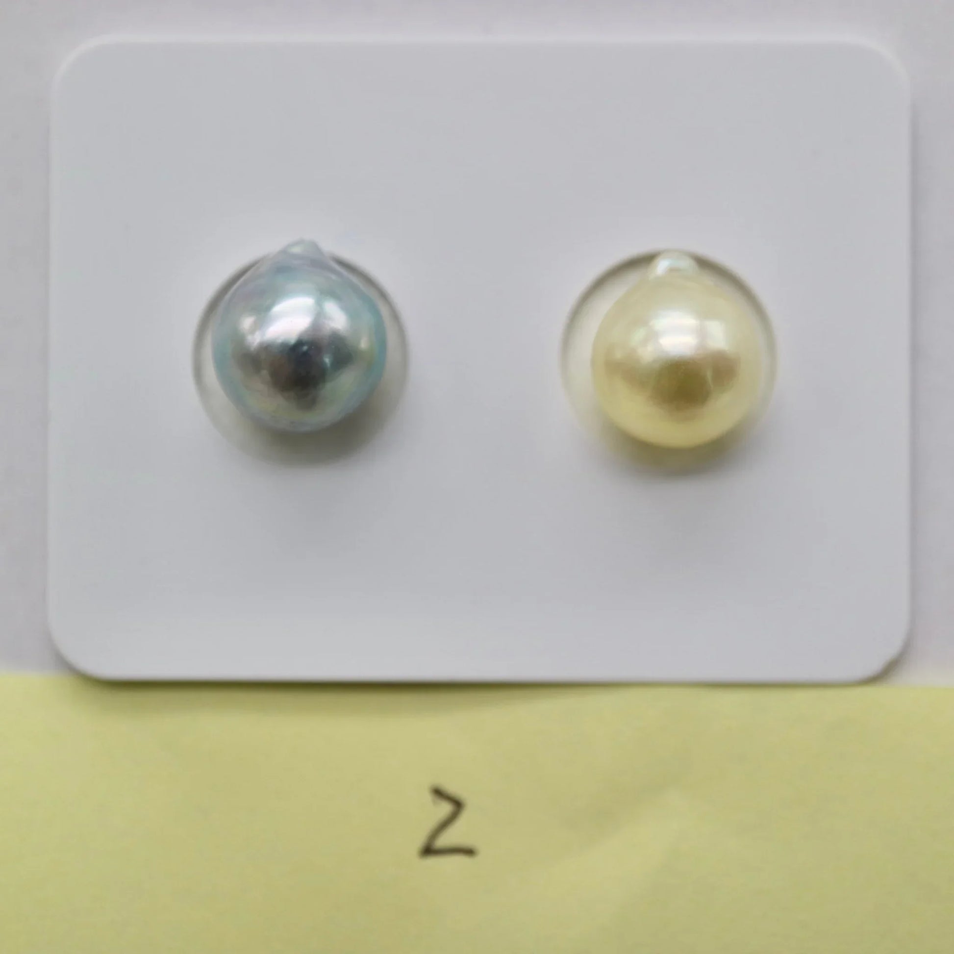 One of a Kind 7.5 - 8mm Mismatched Natural Color Baroque Akoya Pearl Earring - KOKO PEARL JEWELRY - 4