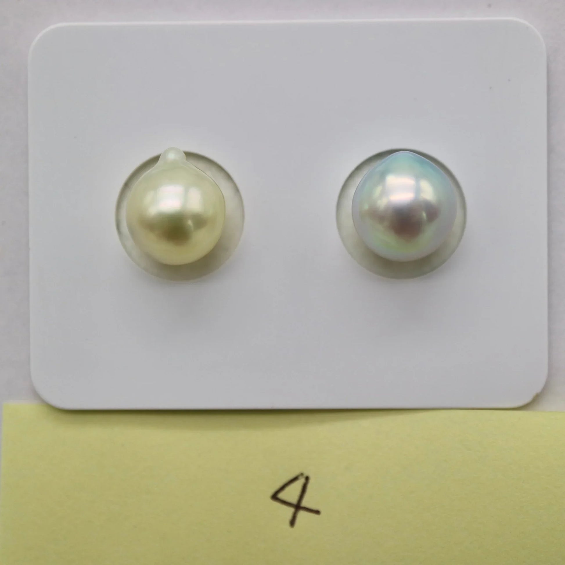 One of a Kind 7.5 - 8mm Mismatched Natural Color Baroque Akoya Pearl Earring - KOKO PEARL JEWELRY - 6