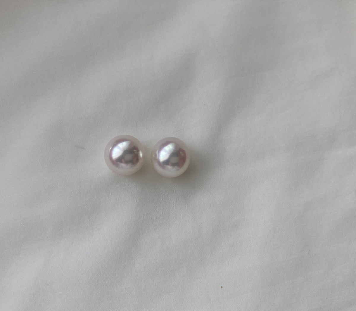 Clip Earrings Available | Rare Large 9mm Akoya Pearl Stud Earrings - KOKOPEARLJEWELRY - 5