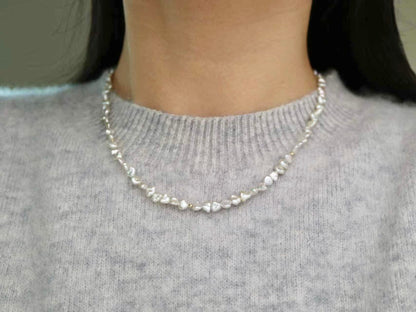 4mm Akoya Keshi Pearl Strand Necklace K18YG