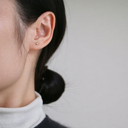 0.2ct Natural Diamond Stud Earrings K18YG