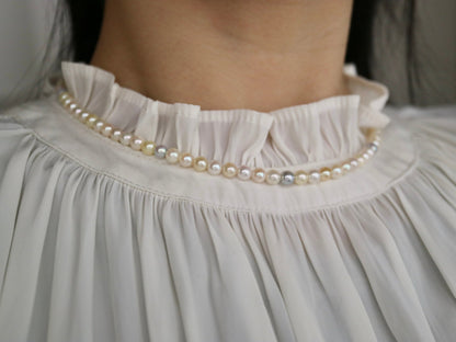 Rainbow Color 4.5mm Akoya Pearl Strand Necklace - KOKOPEARLJEWELRY - 1