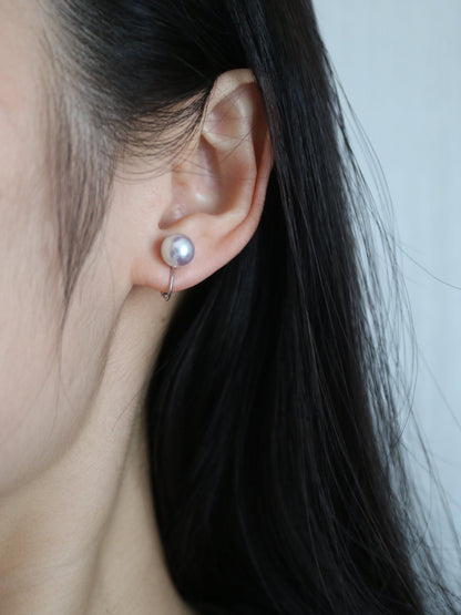 Multiple Sized Akoya Pearl Non-Pierced Clip On Earrings