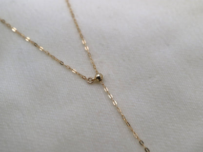 8mm Akoya Pearl Adjustable Y Shaped Pendant Necklace 18K Yellow Gold - KOKOPEARLJEWELRY - 6