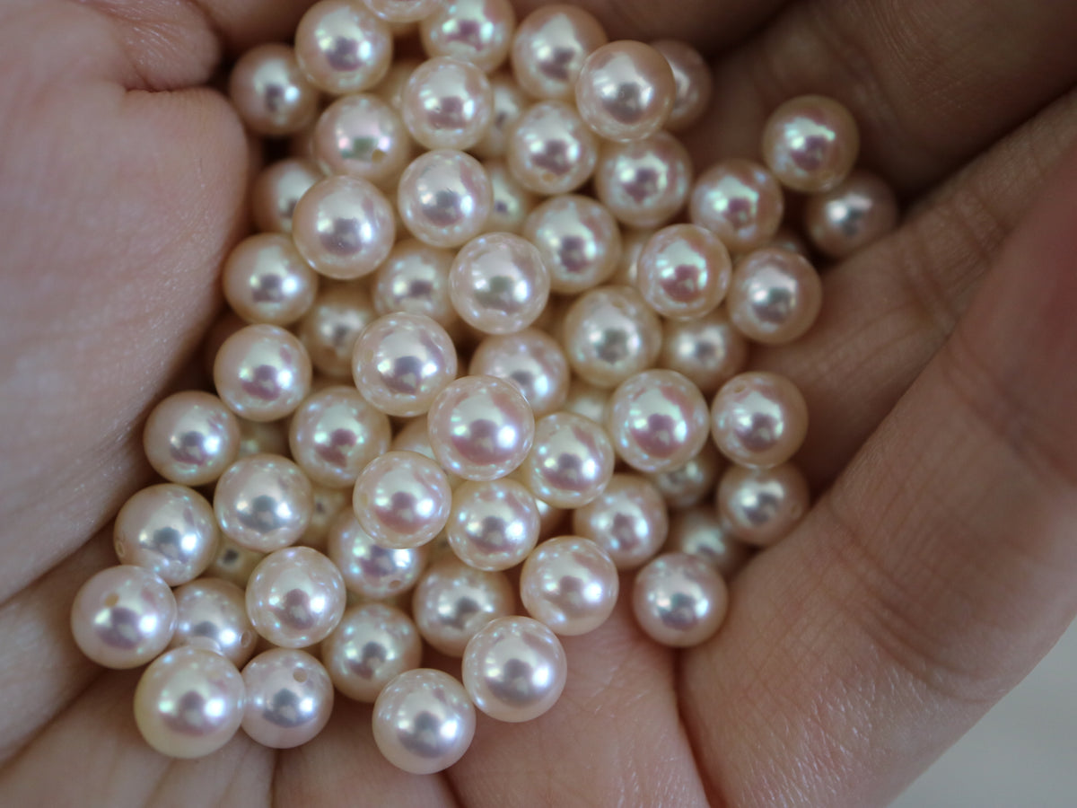 鏡面光澤 4mm Akoya 珍珠站點項鍊 18k 黃金 - KOKOPEARLJEWELRY - 10