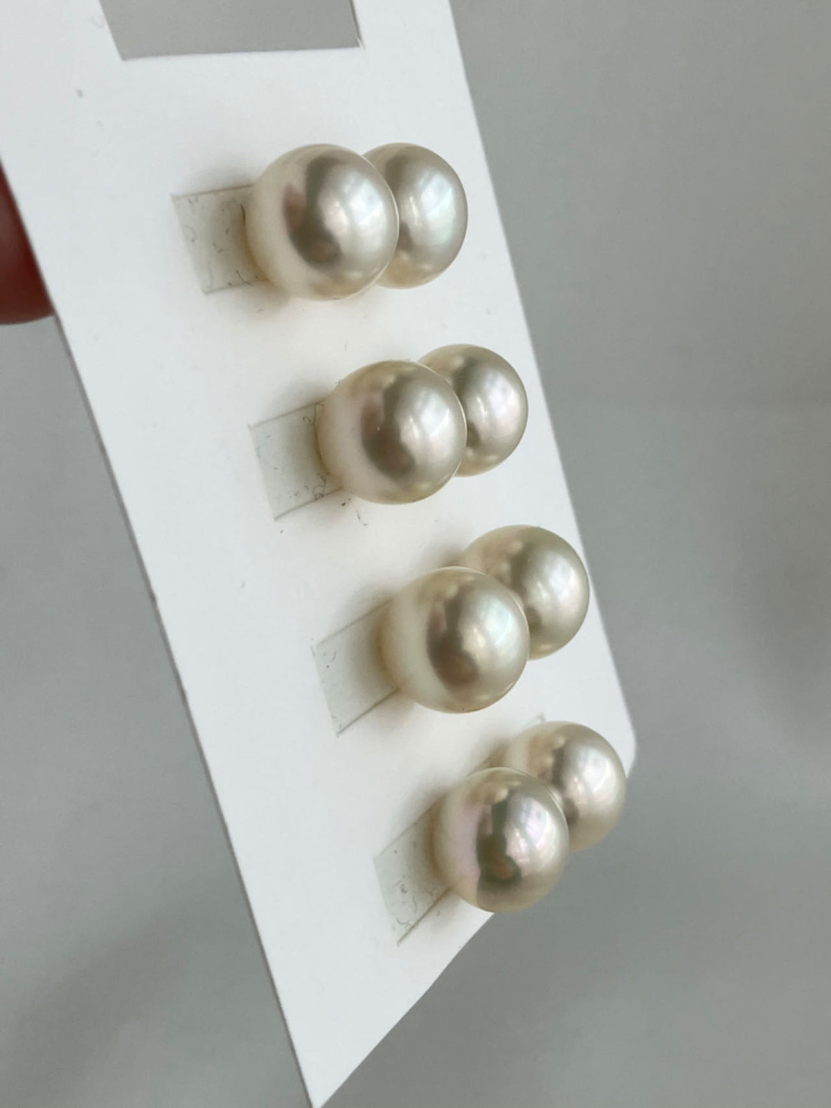 Clip Earrings Available丨 Button Shaped 11mm Natural Champagne Tone South Sea Pearl Stud Earrings