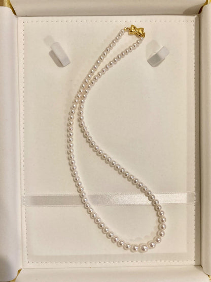 Rare Gradient Sized 3.5 - 7mm Akoya Pearl Strand Necklace - KOKOPEARLJEWELRY - 6